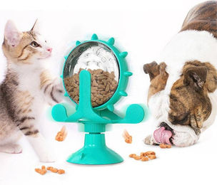 Produktbild von Interaktives Futterrad für Hunde und Katzen, Trainingsball für Haustiere, langsame Fütterung, lustiges Hunderad, Haustierprodukte blau