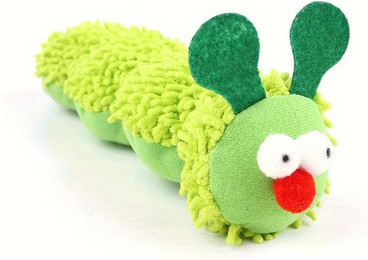 Produktbild von Interaktives Plüschkatzenspielzeug, Weicher strapazierfähiger Stoff, Keine Batterie erforderlich, Endloser Spaß & Bewegung, Tierdruck, Alle Rassengrößen, Heimtierbedarf - Katzenspielzeug