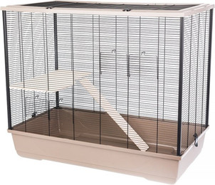 Produktbild von INTERZOO Freddie + Holz eko Nagetierkäfig 100 cm mokka