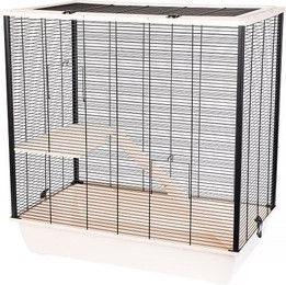 Produktbild von INTERZOO FRODO + HOLZ EKO Nagetierkäfig 78 cm beige