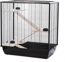 Produktbild von INTERZOO Frodo + Wood Nagetierkäfig 78 cm schwarz