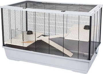 Produktbild von INTERZOO Harry + Wood Käfig für Nagetiere, Würger, Meerschweinchen 100 cm