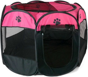 Produktbild von Intirilife Laufstall für Haustiere 77 x 58 cm Spielzelt aus Oxford-Gewebe