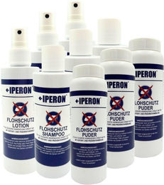 IPERON® Flohschutz Trio - je 3 x 200 ml Lotion, 200 ml Shampoo & 100 g Puder im Set – Bild 1 von 5