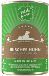 Produktbild von Irish Pure Freiland-Huhn Senior Nassfutter für Hunde - 12 x 390 g