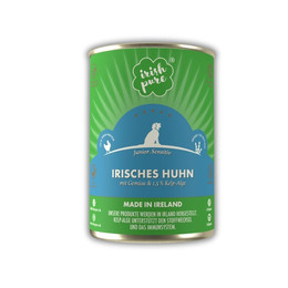 Produktbild von Irish Pure Junior Nassfutter Irisches Huhn mit Gemüse & Kelp-Alge - 12 x 390 g
