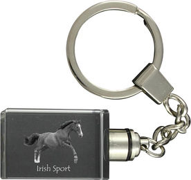 Produktbild von Irish Sport - Crystal pendant with photo of a horse, illuminated pendant, unique gift by Art-Dog brand transparent