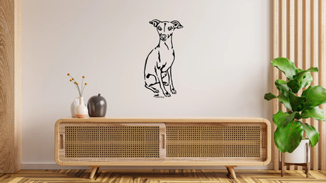 Produktbild von Italienisches Windspiel Wandtattoo Wandbild Wandsticker Wandaufkleber Wanddekoration