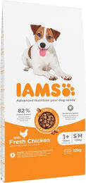 Produktbild von IAMS Advanced Nutrition Adult Small & Medium Hundefutter Huhn Getreidefrei 12 kg - 12 kg