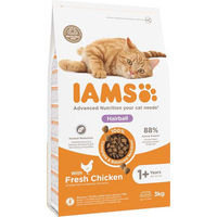 Produktbild von IAMS Advanced Nutrition Anti-Haarballen Trockenfutter für Langhaar-Katzen Adult Huhn 3 kg - 3 kg