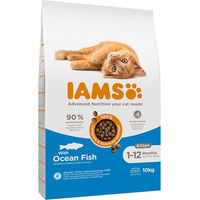 Produktbild von IAMS Advanced Nutrition Kitten Trockenfutter mit Huhn Pute und Fisch ohne Farb- und Aromastoffe 2 x 10 kg - 2 x 10 kg