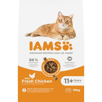 Produktbild von IAMS Advanced Nutrition Senior Trockenfutter für Katzen mit Huhn getreidefrei 2 x 10 kg - 2 x 10 kg