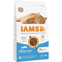Produktbild von IAMS Advanced Nutrition Trockenfutter für Senior Katzen 7+ mit Fisch Huhn und Pute 3 kg - 3 kg