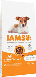 Produktbild von IAMS Advanced Nutrition Welpenfutter für kleine und mittlere Rassen mit Huhn, 2 x 12 kg Beutel - 2 x 12 kg