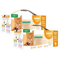 Produktbild von IAMS Delights Adult Katzen Nassfutter Huhn und Pute Stückchen in Sauce ohne Farb- und Aromastoffe 144x85g - 48 x 85 g