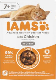 IAMS Delights Katzen Nassfutter Huhn in Sauce für Senior Katzen 85g - 85 g – Bild 1 von 13