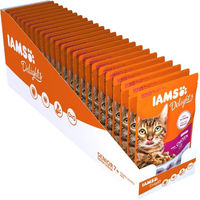 Produktbild von IAMS Delights Senior Katzenfutter Huhn in Sauce, GMO-frei, 24 x 85 g