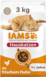 IAMS Indoor Katzenfutter Huhn Adult für Wohnungskatzen ohne Farb- und Aromastoffe 3 kg - 3 kg – Bild 1 von 13