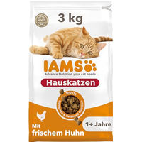 Produktbild von IAMS Indoor Katzenfutter Huhn Adult für Wohnungskatzen ohne Farb- und Aromastoffe 3 kg - 3 kg