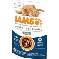 Produktbild von IAMS Katzen Nassfutter Adult Thunfisch und Hering in Gelee 85g - 85 g