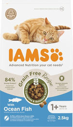 IAMS Katzen Trockenfutter Getreidefrei mit Huhn und Fisch Adult 2,5 kg - 2,5 kg – Bild 1 von 7