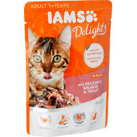 Produktbild von IAMS Katzenfutter Adult Lachs & Forelle in Gelee 85g