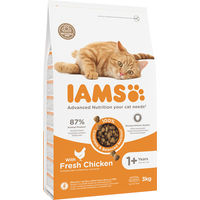 Produktbild von IAMS Katzenfutter Trockenfutter Huhn und Pute für adulte Katzen ohne Farb- und Aromastoffe 3 kg - 3 kg