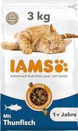 IAMS Katzenfutter Trockenfutter Thunfisch Adult ohne Farb- und Aromastoffe 3 kg - 3 kg – Bild 1 von 11