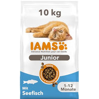 Produktbild von IAMS Kitten Trockenfutter mit Huhn Pute und Fisch ohne Farb- und Aromastoffe 10 kg - 10 kg