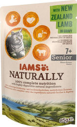 Produktbild von IAMS Naturally Senior Katzenfutter Lamm in Sauce 85g - 85 g
