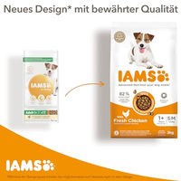 Produktbild von IAMS Senior Hundefutter trocken Huhn weizenfrei für kleine und mittelgroße Hunde 3 kg