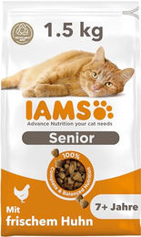 IAMS Senior Katzen Trockenfutter Huhn 1,5 kg - 1,5 kg – Bild 1 von 9