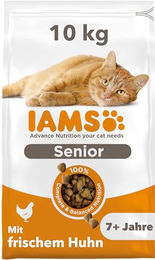 IAMS Senior Katzenfutter Trockenfutter mit Huhn für ältere Katzen Haut & Fell 10 kg - 10 kg – Bild 1 von 13