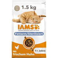 Produktbild von IAMS Sterilisiert Katzenfutter Huhn Adult Gewichtskontrolle ohne Farb- und Aromastoffe 1,5 kg - 1,5 kg