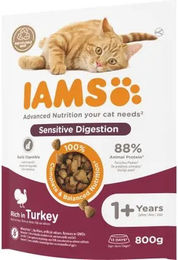 IAMS Trockenfutter für empfindliche Katzen mit Truthahn und Huhn 800 g – Bild 1 von 1