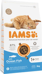 IAMS Trockenfutter für adulte Katzen mit Fisch und Huhn getreidefrei 3 kg - 3 kg – Bild 1 von 13