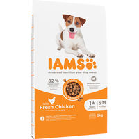 Produktbild von IAMS Trockenfutter für erwachsene kleine und mittelgroße Hunde mit Huhn weizenfrei 5 kg - 5 kg