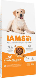 IAMS Trockenfutter für große Hunde Adult mit Huhn und Pute 12 kg - 12 kg – Bild 1 von 12