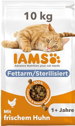 IAMS Trockenfutter für sterilisierte Katzen Adult Huhn Light ohne Farb- und Aromastoffe 10 kg - 10 kg – Bild 1 von 13