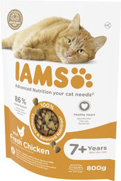IAMS Vital Katzenfutter Senior Huhn und Pute ohne Farb- und Aromastoffe 800g - 800 g – Bild 1 von 6