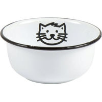 Produktbild von Ib Laursen Fressnapf für Katzen aus Emaille Weiß