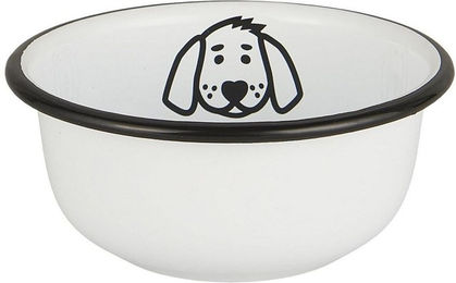 IB Laursen Futternapf für Hunde aus Emaille Weiß Mini 11 cm – Bild 1 von 8