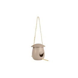 Produktbild von IB Laursen Keramik Vogelfutterhaus zum Hängen Malva Beige H 12,5 cm Ø 11 cm