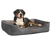 Produktbild von ib style Milo Hundebett XL Grau Plüsch für Riesenrassen und alle Altersstufen