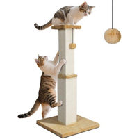Produktbild von Ibenzoa Katzenkratzbaum römische Säule mit Sisalstamm und Plüschball für kleine und mittelgroße Katzen