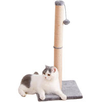 Produktbild von Ibenzoa Kratzbaum für Katzen und Kätzchen mit Sisalstamm und Plüschball 75 x 35 x 35 cm