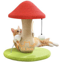 Produktbild von Ibenzoa Sisal-Kratzbaum im Pilz-Design für Hauskatzen mit Bowlingball-Element