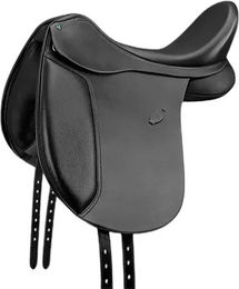 Produktbild von Iberian Arena Dressursattel für Pferde aus Leder in Schwarz