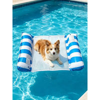 Produktbild von ibettertec Aufblasbare Hundematte Schwimminsel für Hunde und Katzen Blau aus Kunststoff