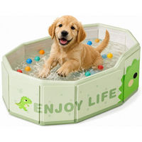 Produktbild von ibettertec Hundepool Faltbare Hundebadewanne für Welpen 75x45x23cm